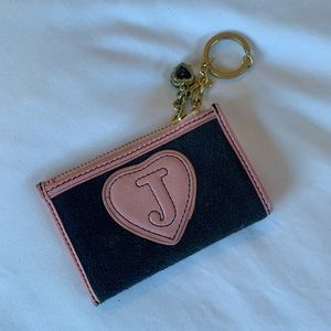 Juicy Couture Navy and Pink Coin Purse